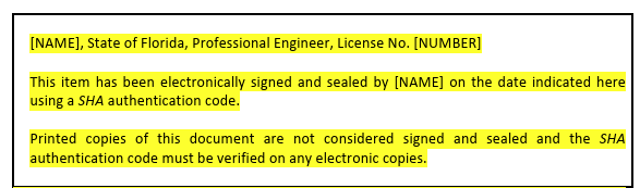 Florida State Board of Engineers Rules, Laws 2025-2027