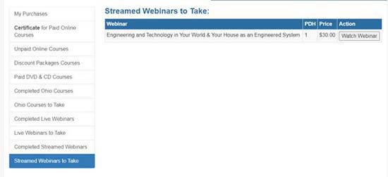 Webinar take